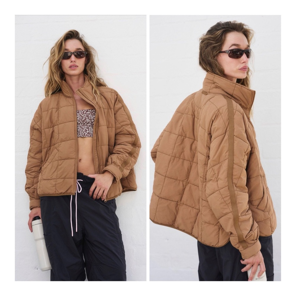 Free People Movement Chestnut Quilted Puffer Jacket